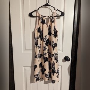 Candies short pink floral dress xs